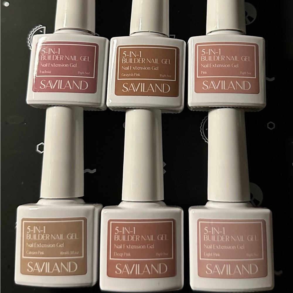 Saviland 5-in-1 Builder Nail Gel Set